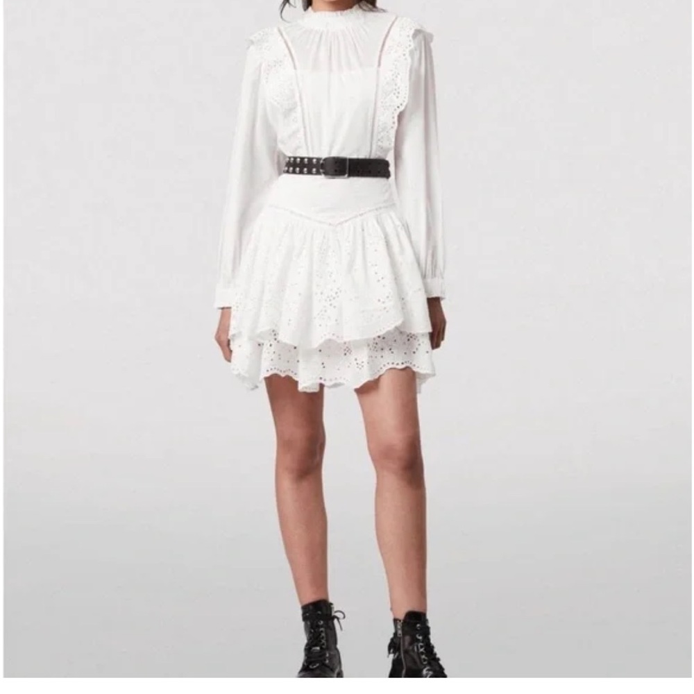 All Saints White Eyelet Dress
